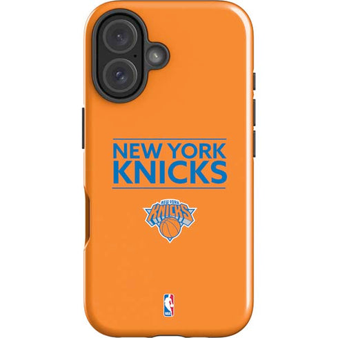 NBA New York Knicks Standard - Orange iPhone 16 Impact Case