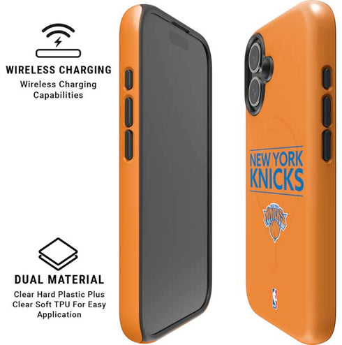 NBA New York Knicks Standard - Orange iPhone 16 Magsafe Impact Case