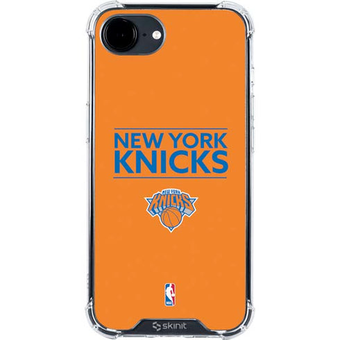 NBA New York Knicks Standard - Orange iPhone 16e Clear Case