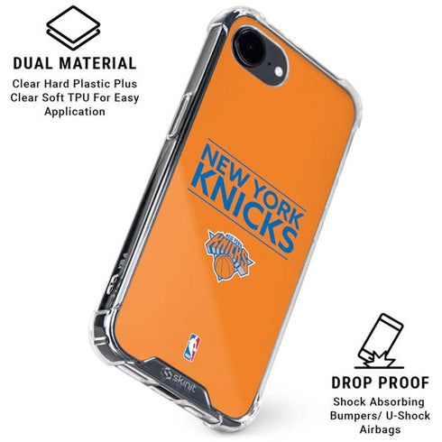 NBA New York Knicks Standard - Orange iPhone 16e Clear Case