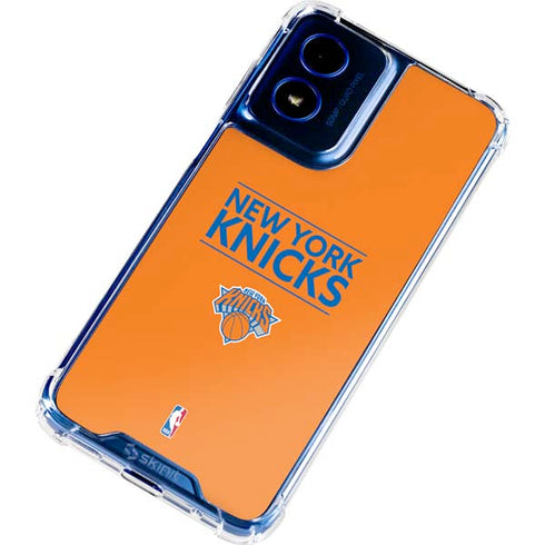 NBA New York Knicks Standard - Orange Moto G 5G (2024) Clear Case