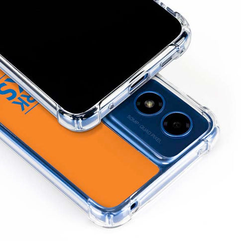NBA New York Knicks Standard - Orange Moto G 5G (2024) Clear Case
