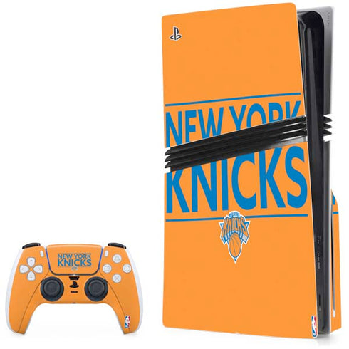 NBA New York Knicks Standard - Orange PS5 Pro Disk Bundle Skin