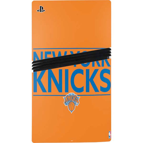 NBA New York Knicks Standard - Orange PS5 Pro Disk Console Skin