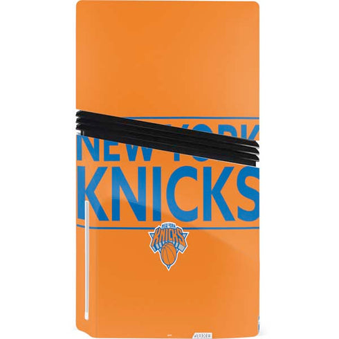 NBA New York Knicks Standard - Orange PS5 Pro Disk Console Skin