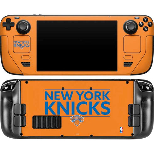 NBA New York Knicks Standard - Orange Steam Deck Handheld Gaming Computer OLED Skin