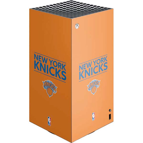 NBA New York Knicks Standard - Orange XBox Series X Digital Edition Console Skin