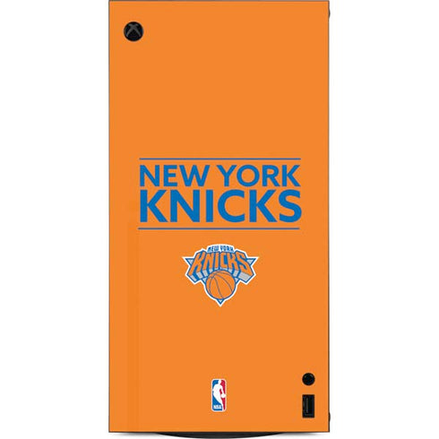 NBA New York Knicks Standard - Orange XBox Series X Digital Edition Console Skin