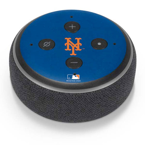 MLB New York Mets - Solid Distressed Amazon Echo Dot Skin