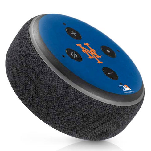 MLB New York Mets - Solid Distressed Amazon Echo Dot Skin