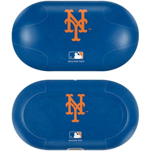 MLB New York Mets - Solid Distressed Galaxy Buds Plus Skin