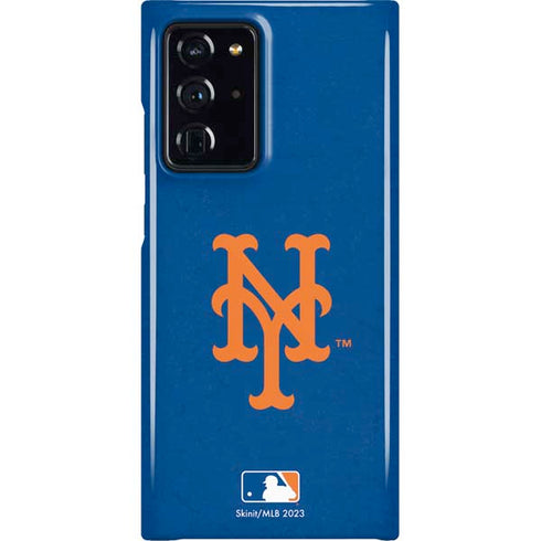 MLB New York Mets - Solid Distressed Galaxy Cases