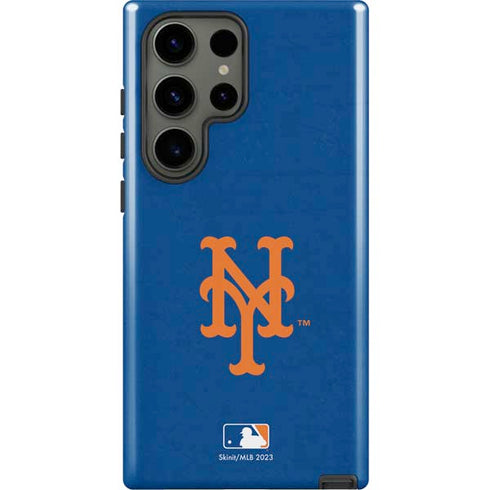 MLB New York Mets - Solid Distressed Galaxy S23 Ultra Pro Case