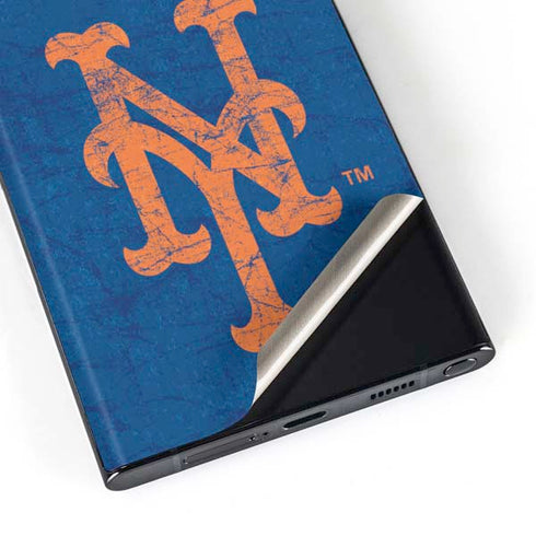 MLB New York Mets - Solid Distressed Galaxy Skins