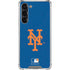 MLB New York Mets - Solid Distressed Galaxy S24 FE Clear Case