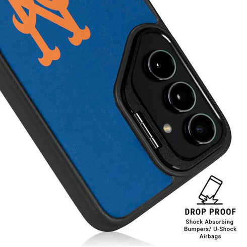 MLB New York Mets - Solid Distressed Galaxy S25 Kickstand Case