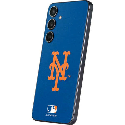 MLB New York Mets - Solid Distressed Galaxy S25 Plus Skin