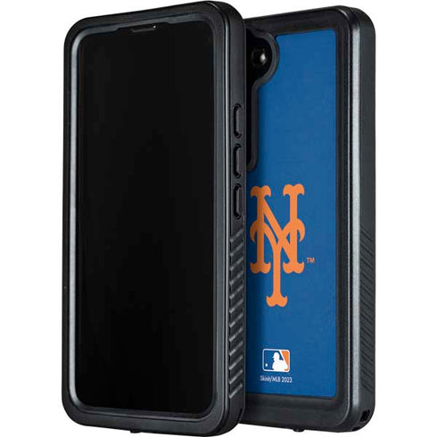 MLB New York Mets - Solid Distressed Galaxy S24 Plus Waterproof Case