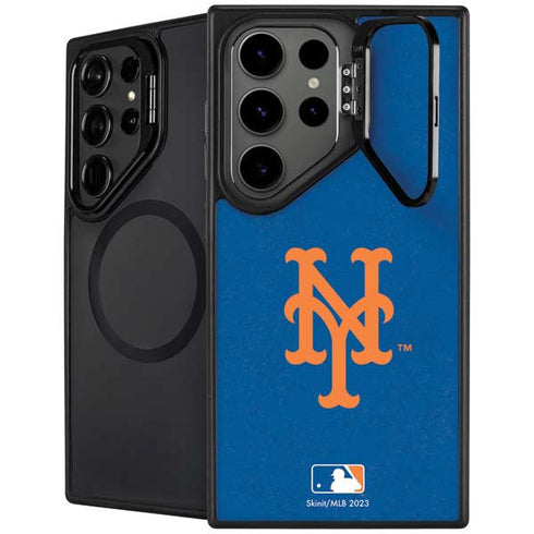 MLB New York Mets - Solid Distressed Galaxy S24 Ultra Kickstand Case