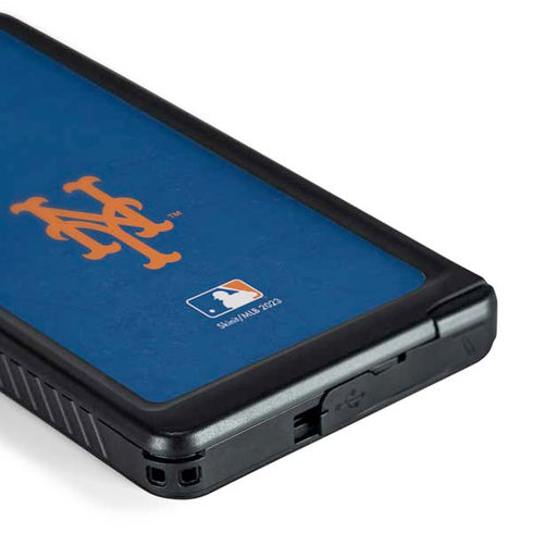 MLB New York Mets - Solid Distressed Galaxy S24 Ultra Waterproof Case