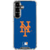 MLB New York Mets - Solid Distressed Galaxy S26 Clear Case