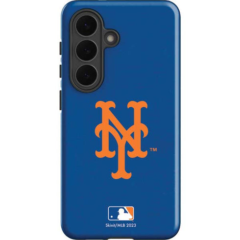 MLB New York Mets - Solid Distressed Galaxy S26 Plus Impact Case