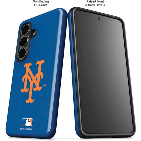 MLB New York Mets - Solid Distressed Galaxy S26 Plus Impact Case
