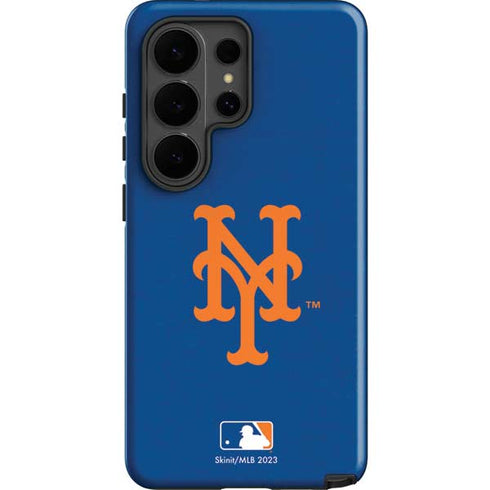 MLB New York Mets - Solid Distressed Galaxy S26 Ultra Impact Case
