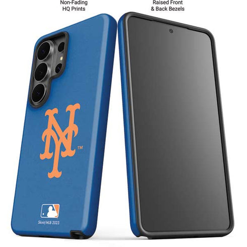 MLB New York Mets - Solid Distressed Galaxy S26 Ultra Impact Case