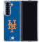 MLB New York Mets - Solid Distressed Galaxy Z Fold6 Clear Case