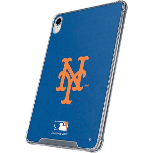 MLB New York Mets - Solid Distressed iPad 11th Gen (2025) Clear Case