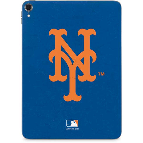 MLB New York Mets - Solid Distressed Apple iPad Pro Skin