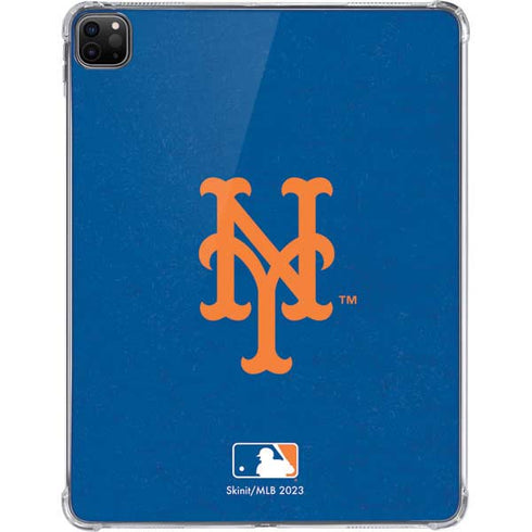MLB New York Mets - Solid Distressed iPad Pro 11in (2024) Clear Case