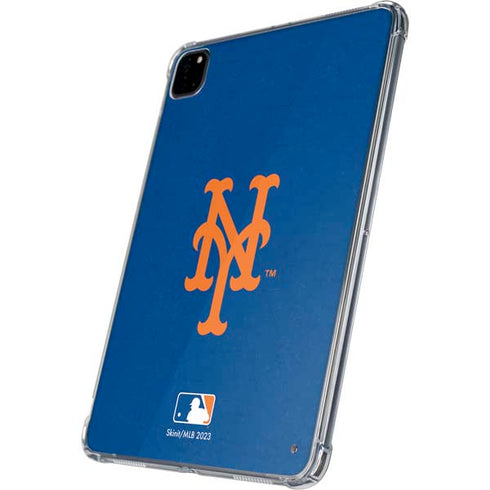 MLB New York Mets - Solid Distressed iPad Pro 11in (2024) Clear Case