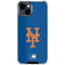 MLB New York Mets - Solid Distressed iPhone 15 Clear Case