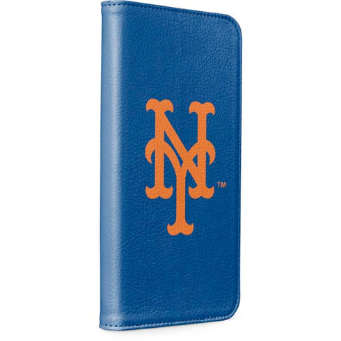 MLB New York Mets - Solid Distressed iPhone 15 Plus Folio Case