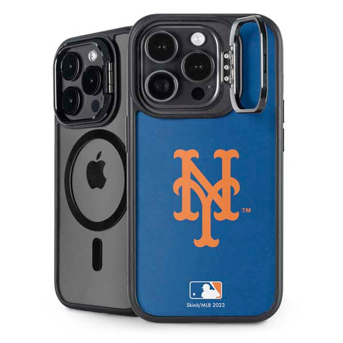 MLB New York Mets - Solid Distressed iPhone 15 Pro Max Kickstand Case