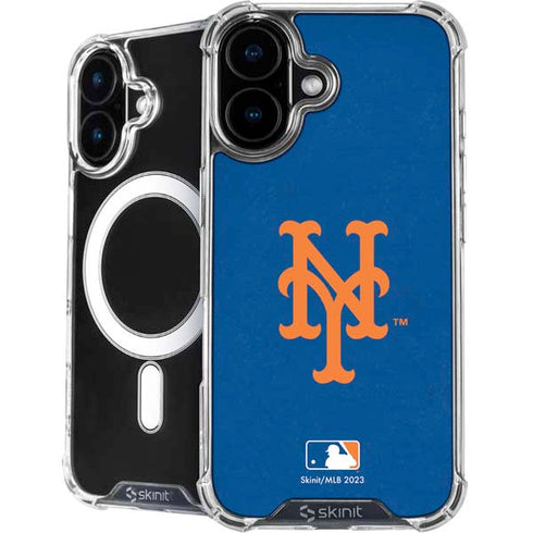 MLB New York Mets - Solid Distressed iPhone 16 MagSafe Case