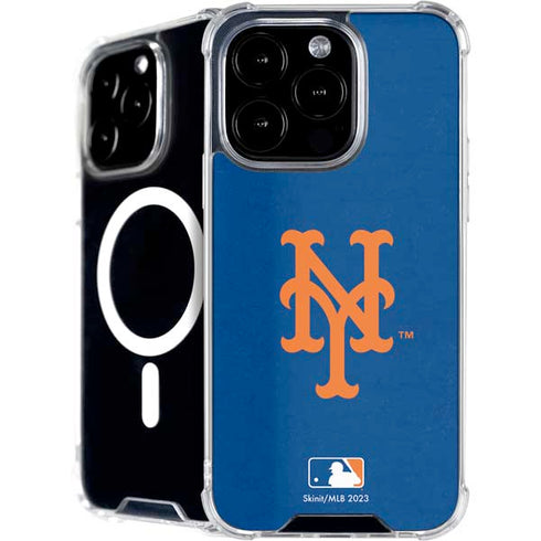MLB New York Mets - Solid Distressed iPhone 16 Pro Max MagSafe Case