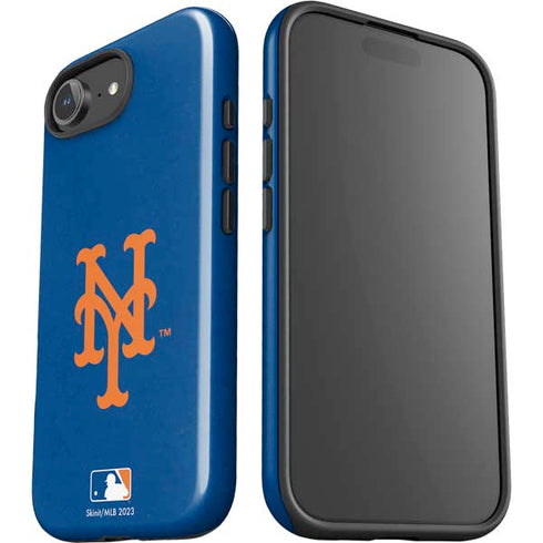 MLB New York Mets - Solid Distressed iPhone 16e Impact Case