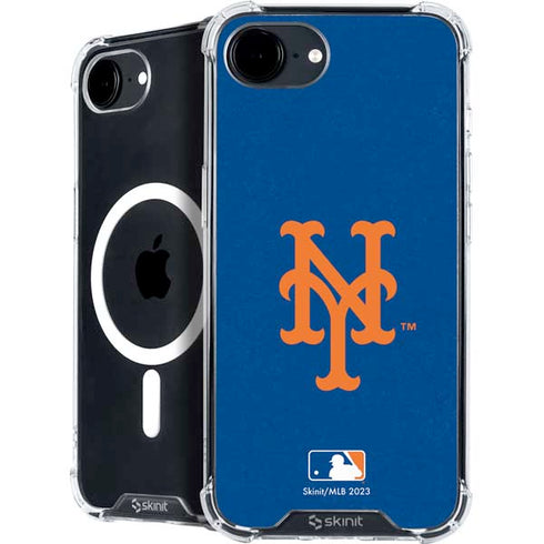 MLB New York Mets - Solid Distressed iPhone 16e MagSafe Case