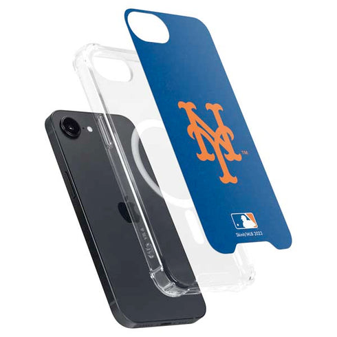 MLB New York Mets - Solid Distressed iPhone 16e MagSafe Case