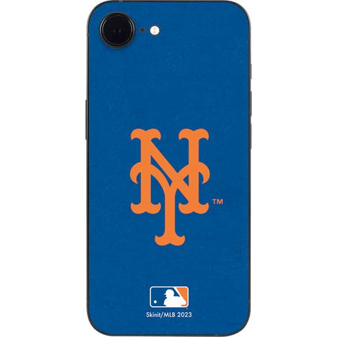 MLB New York Mets - Solid Distressed iPhone 16e Skin