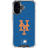 MLB New York Mets - Solid Distressed iPhone 17 Clear Case