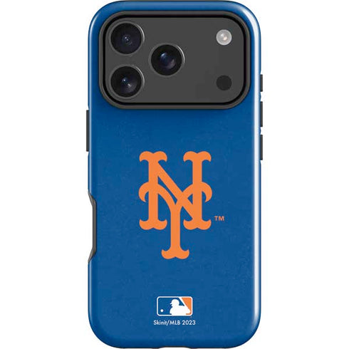 MLB New York Mets - Solid Distressed iPhone 18 Pro Impact Case