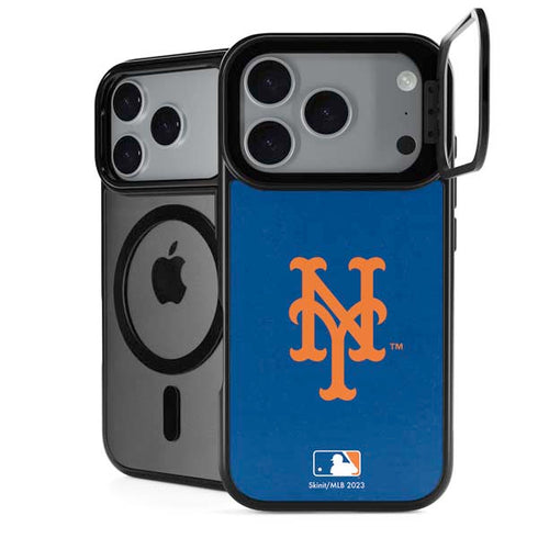 MLB New York Mets - Solid Distressed iPhone 18 Pro Kickstand Case
