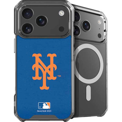 MLB New York Mets - Solid Distressed iPhone 18 Pro MagSafe Case