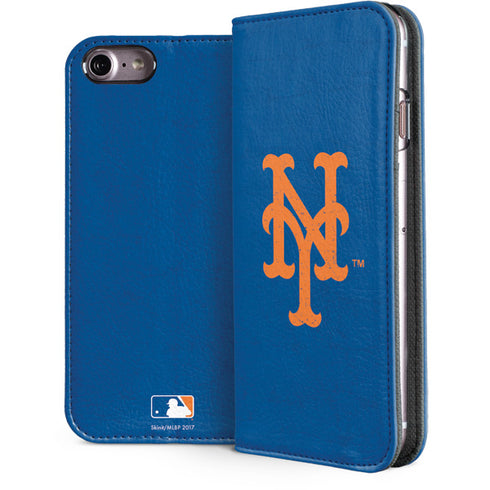MLB New York Mets - Solid Distressed iPhone 8 Folio Case