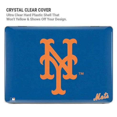 MLB New York Mets - Solid Distressed MacBook Pro 14in (2021-24) Case plus Skin