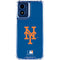 MLB New York Mets - Solid Distressed Moto G 5G (2024) Clear Case